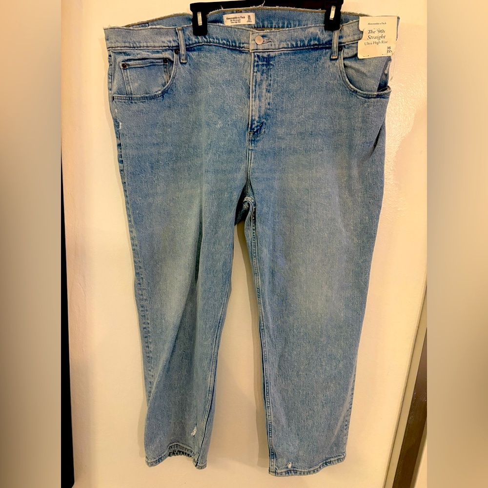 Abercrombie & Fitch Light Blue Straight Leg Jeans